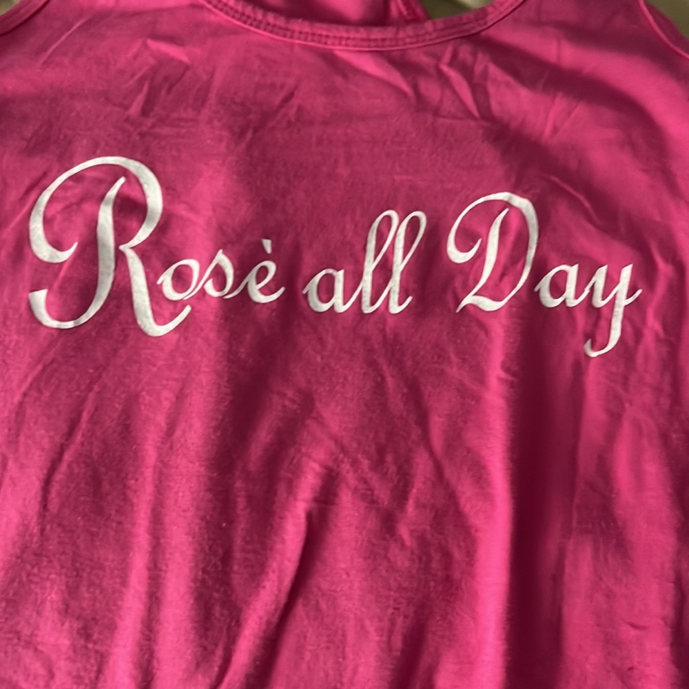 Rose All Day Pink Racerback Tank - Picture 4 of 6